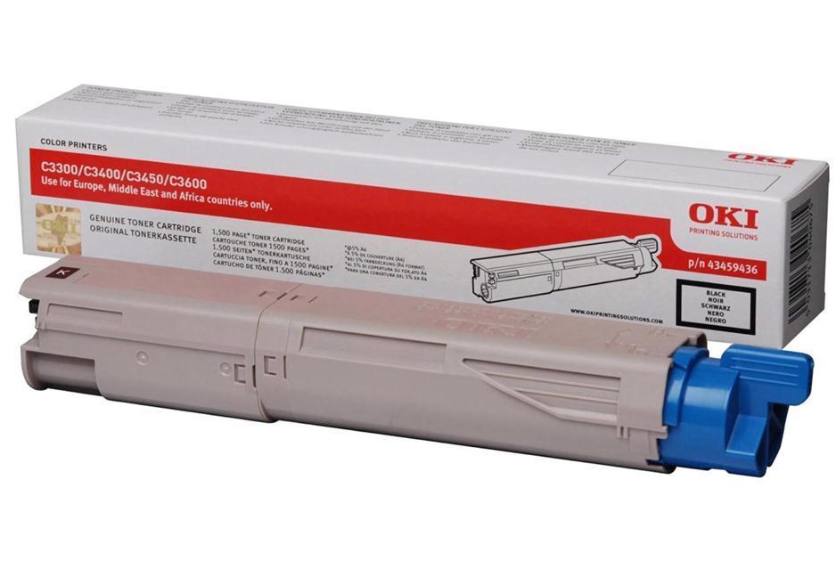 Toner Laser OKI C3300/C3400/C3450/3600 Black 1500 pages 43459436 Toner Laser OKI C3300/C3400/C3450/3600 Black 1500 pages 43459436