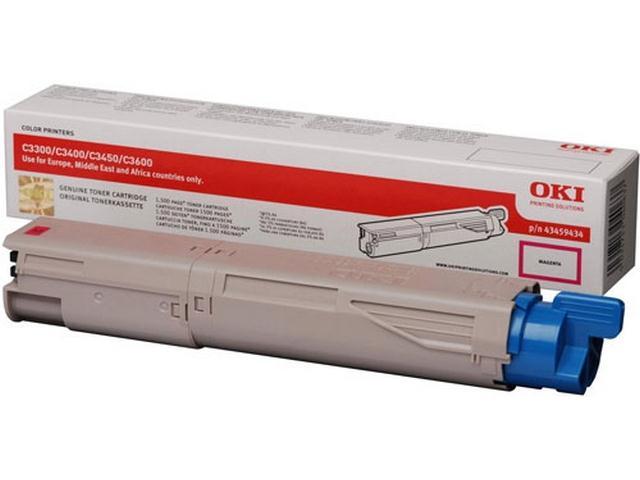Toner Laser OKI C3300/C3400/3450 Magenta 1500 pages 43459406 Toner Laser OKI C3300/C3400/3450 Magenta 1500 pages 43459406