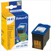 Εγχρωμο Μελάνι Pelikan HP C9352A Color No22XL 15ml Η41 Εγχρωμο Μελάνι Pelikan HP C9352A Color No22XL 15ml Η41