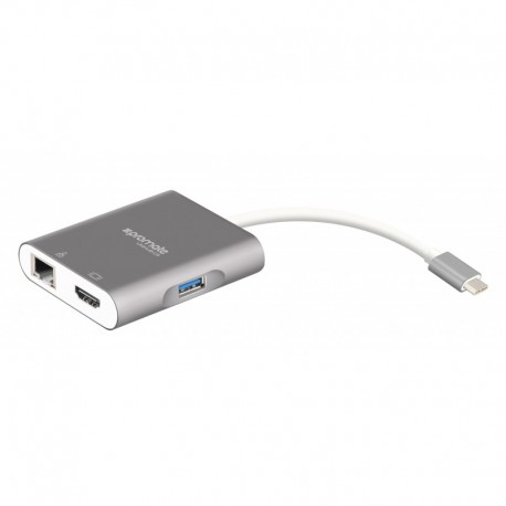 Promate UniHUB-C3 Type-C Hub Docking Station 3σε1 LAN/HDMI/USB3 Promate UniHUB-C3 Type-C Hub Docking Station 3σε1 LAN/HDMI/USB3