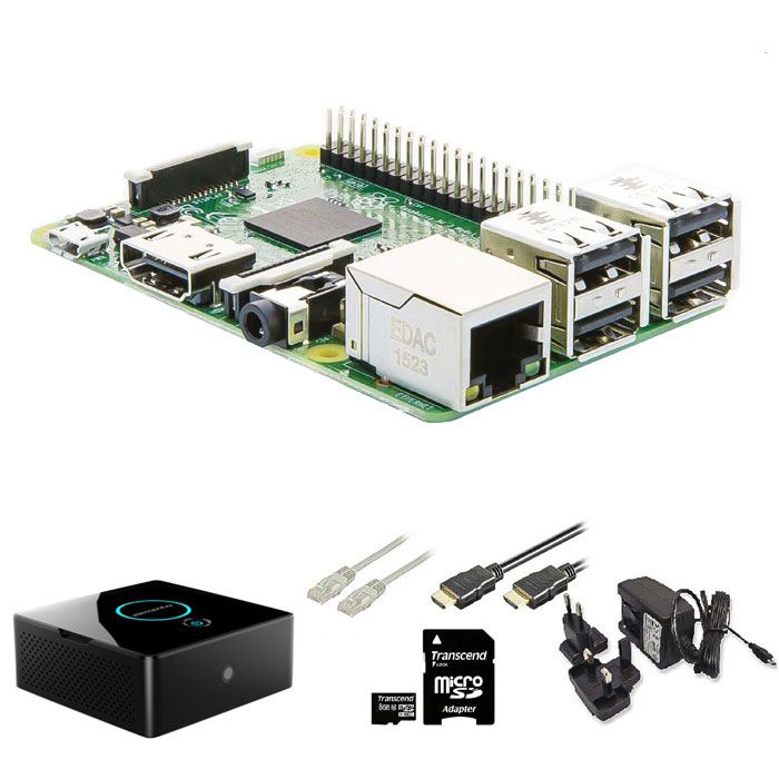 Raspberry Pi Mini Desktop Kit WiFi Quad/1-16Gb/PSU Raspberry Pi Mini Desktop Kit WiFi Quad/1-16Gb/PSU