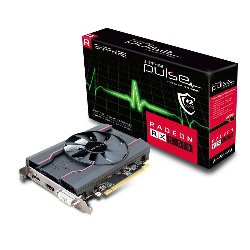 Sapphire RX550 4Gb DDR5 PCIe VGA 11268-01-20G Sapphire RX550 4Gb DDR5 PCIe VGA 11268-01-20G