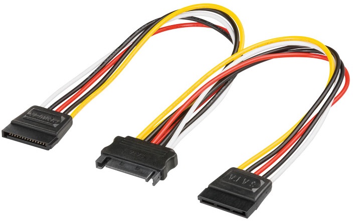 Καλώδιο Power cable SATA to 2x 15 pin SATA power to 15pin Female