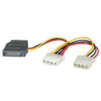 Καλώδιο Power cable SATA to 4 PIN internal power 2x Molex Καλώδιο Power cable SATA to 4 PIN internal power 2x Molex