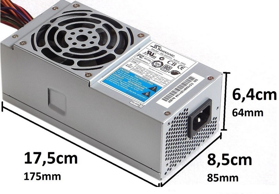 Τροφοδοτικό PSU ATX 300W SS-300TFX Active PFC 175x85x70mm #RFB