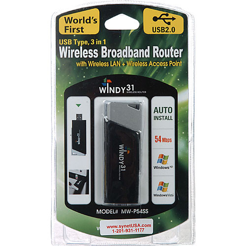 Windy USB WiFi LAN+AP+Router 3 σε 1 MW-P54SS