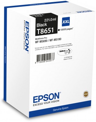 Epson C13T865140 Black 10Kp WF-M5190DW/Μ5690DWF Mono XXL