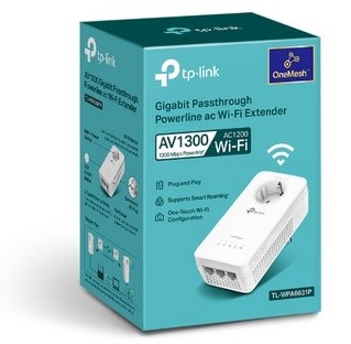 TP-LINK Powerline TL-WPA8631P WiFi PassThr 3xLAN TP-LINK Powerline TL-WPA8631P WiFi PassThr 3xLAN