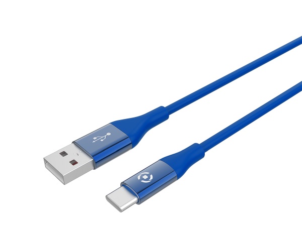 Celly Color Data Cable Extra Strong Type-C Μπλέ
