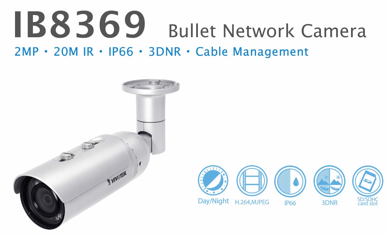 Vivotek IB8369 Camera 2Mpixel , 1920X1080 με 30fps FULL HD Vivotek IB8369 Camera 2Mpixel , 1920X1080 με 30fps FULL HD
