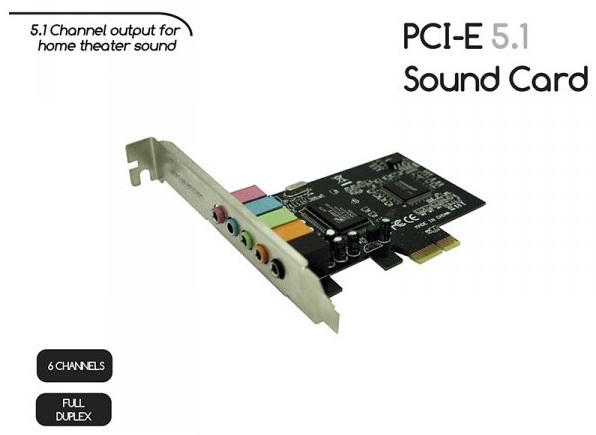 Κάρτα Ήχου 5.1 PCI Express 32bit 5.1 Sound