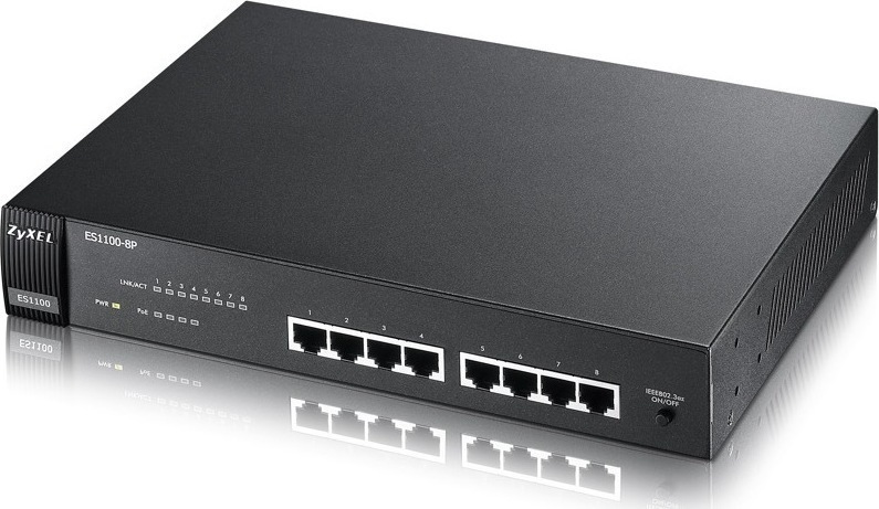 Zyxel 8Port Switch 10/100 with POE ES-1100-8P Zyxel 8Port Switch 10/100 with POE ES-1100-8P